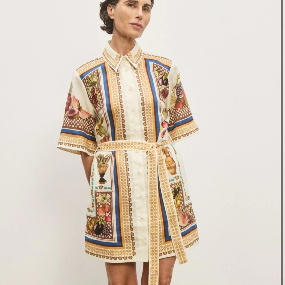 Alemais Mercado Mini Shirt Dress AU 12/ US 8